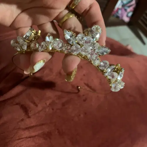 Tiara Coroa Zircônias e Cristais