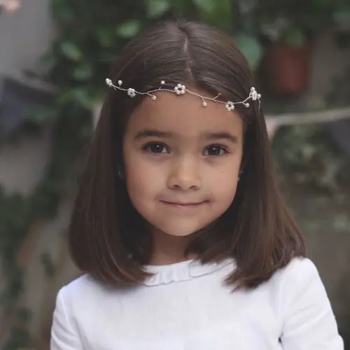 Tiara Pérolas Daminha