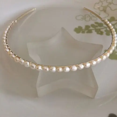 Tiara Pérolas barrocas