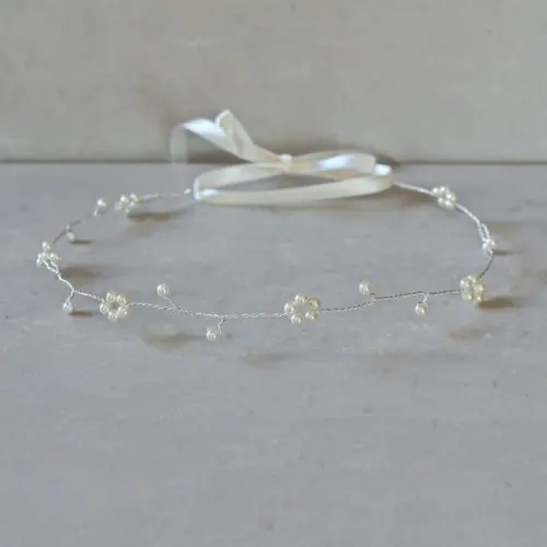 Tiara Pérolas Daminha