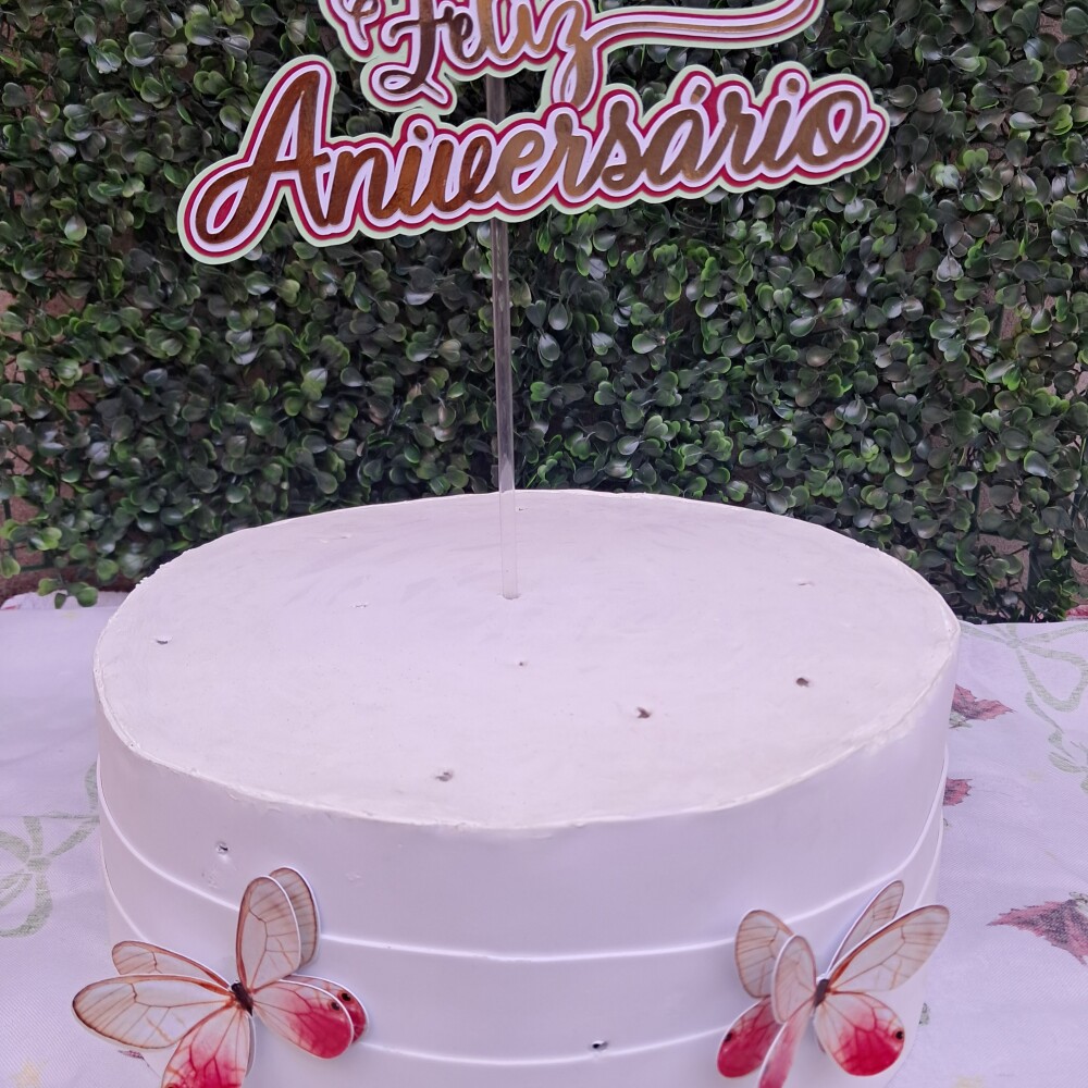 Topo de bolo 3D borboletas