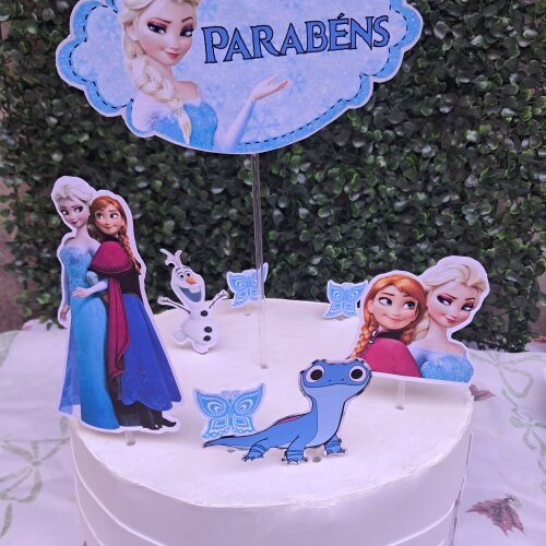 Topo de bolo tema Frozen
