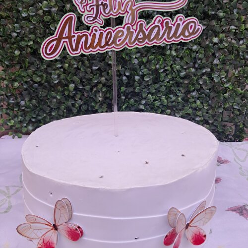 Topo de bolo 3D borboletas