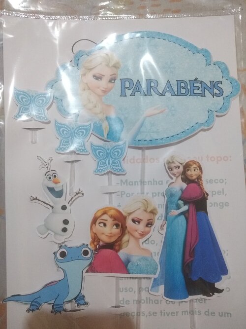 Topo de bolo tema Frozen