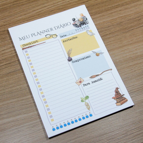 Planner Diário Harry Potter - Destacável