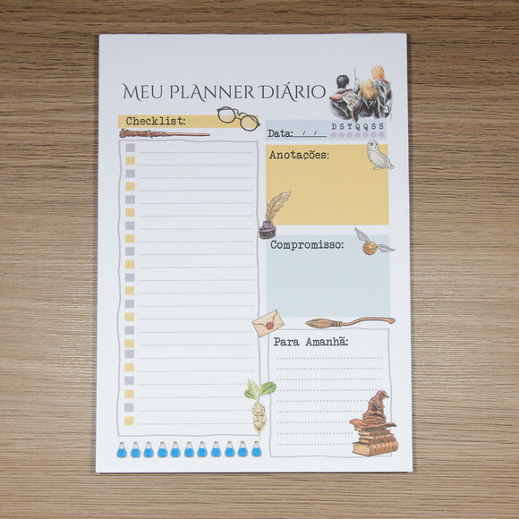 Planner Diário Harry Potter - Destacável