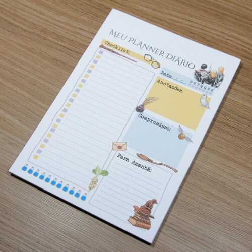 Planner Diário Harry Potter - Destacável