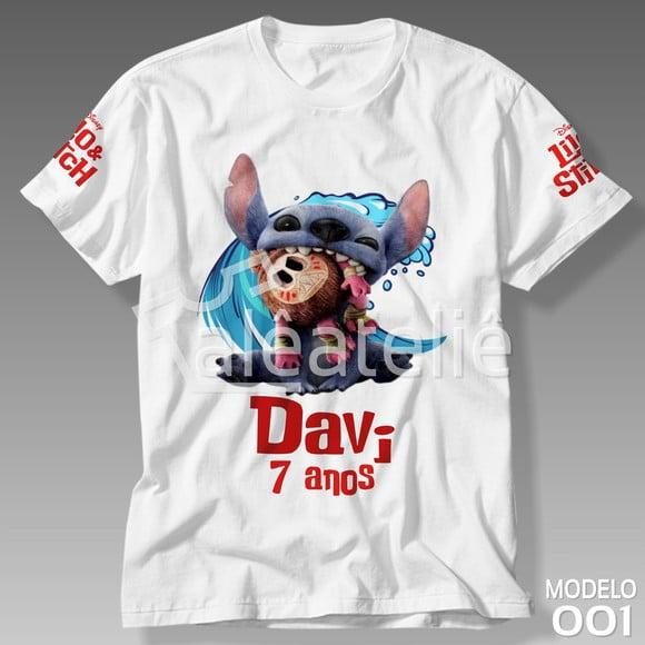 Camisa Lilo & Stich Filme Infantil Adulto Personalizada