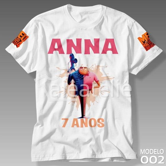 Camisa Meu Malvado Favorito 4 Filme Infantil Personalizada