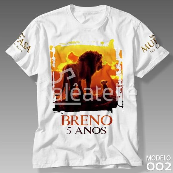 Camisa Mufasa Festa Filme Personalizada