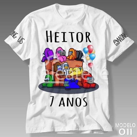 Camiseta Among Us Sofa Jogo Game Infantil Personalizada