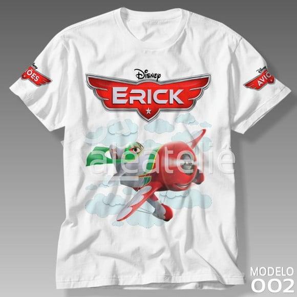 Camiseta Aviões Disney El Chupacabra Personalizada