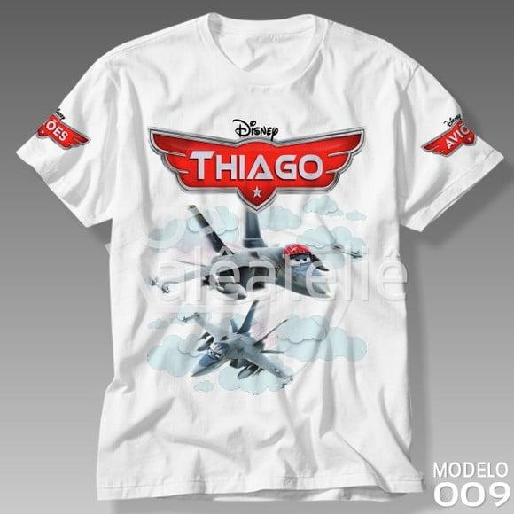 Camiseta Aviões Disney Bravo Echo Personalizada