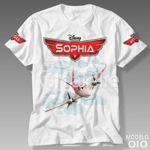 Camiseta Aviões Disney Rochelle Personalizada