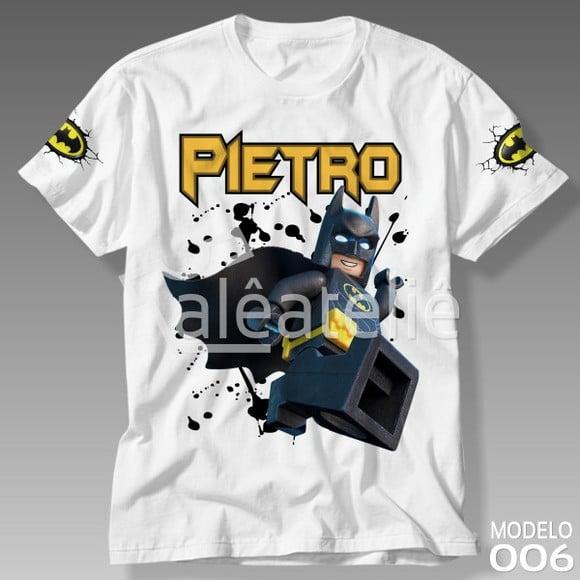 Camiseta Batman Lego Filme Infantil Adulto Personalizada