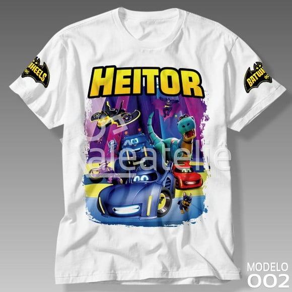 Camiseta Batwheels Infantil Juvenil Adulto Personalizada