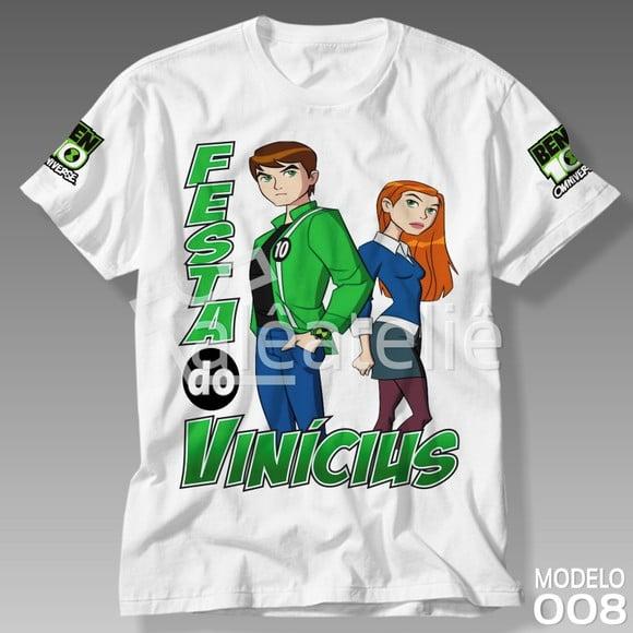 Camiseta Ben 10 Gwen Infantil Adulto Personalizada
