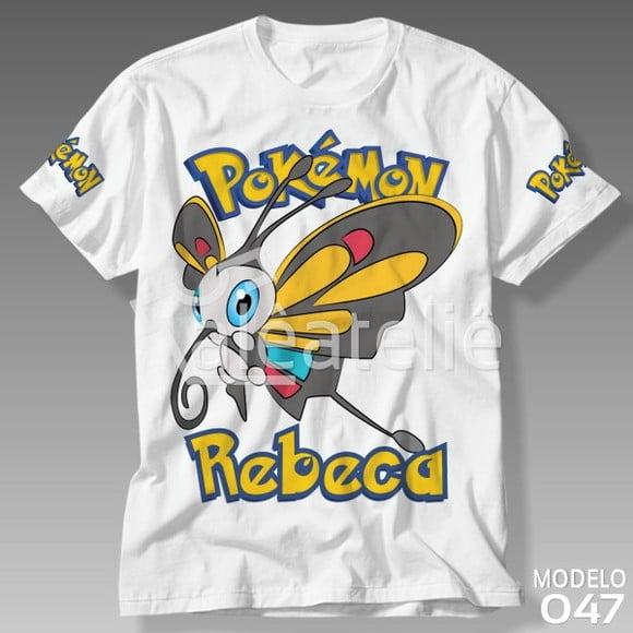 Camiseta Beautifly Pokemon Infantil Adulo Personalizada