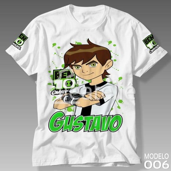 Camiseta Ben 10 Infantil Omnitrix Camisa Blusa Personalizada