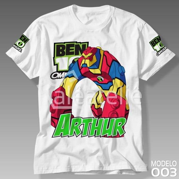 Camiseta Ben 10 Omnitrix Bloxx Camisa Blusa Personalizada