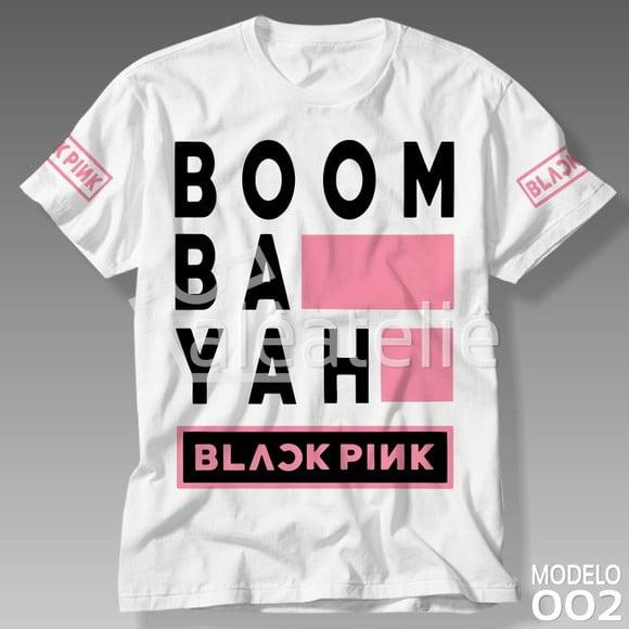 Camiseta Black Pink BoomBaYah Infantil Adulto Personalizada