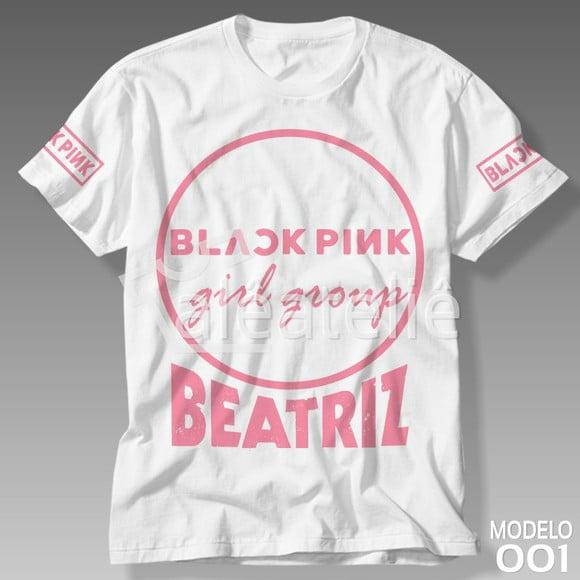 Camiseta Black Pink Girl Group Infantil Adulto Personalizada