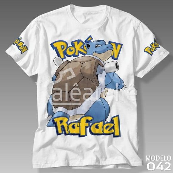 Camiseta Blastoise Pokemon Infantil Adulo Personalizada