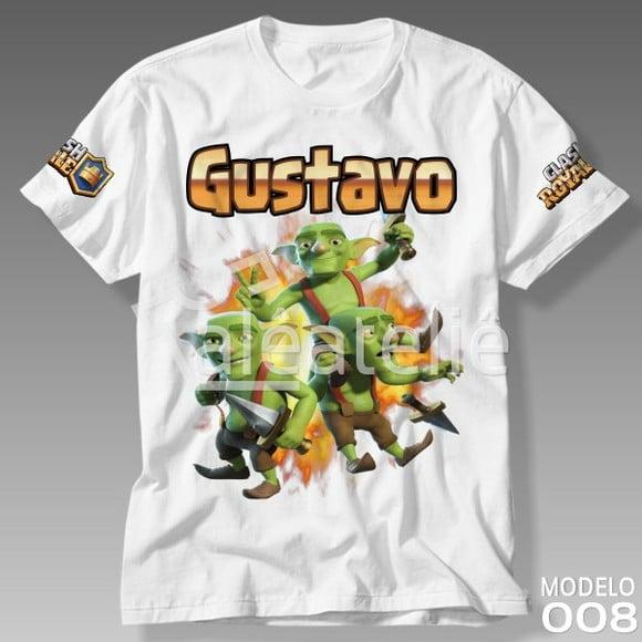 Camiseta Bruxa Sombria Jogo Clash Royale Personalizada