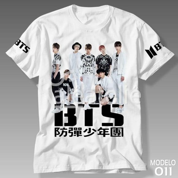 Camiseta Bts Kpop Bangtan Boys Bias Logo Army Personalizada