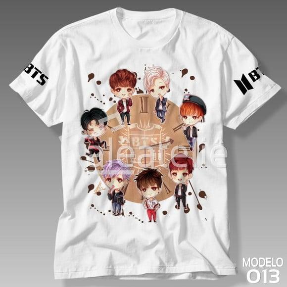 Camiseta Bts Kpop Bangtan Boys Bias Logo Army Personalizada