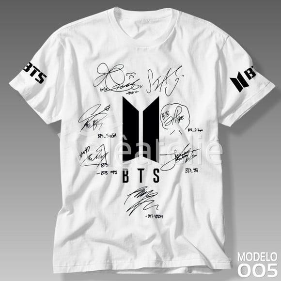 Camiseta Bts Kpop Bangtan Boys Bias Logo Army Personalizada