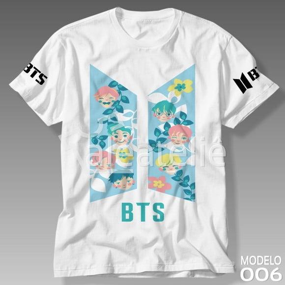 Camiseta Bts Kpop Bangtan Boys Bias Logo Army Personalizada