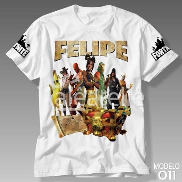 Camiseta Camisa Blusa Fortnite Battle Royale Personalizada