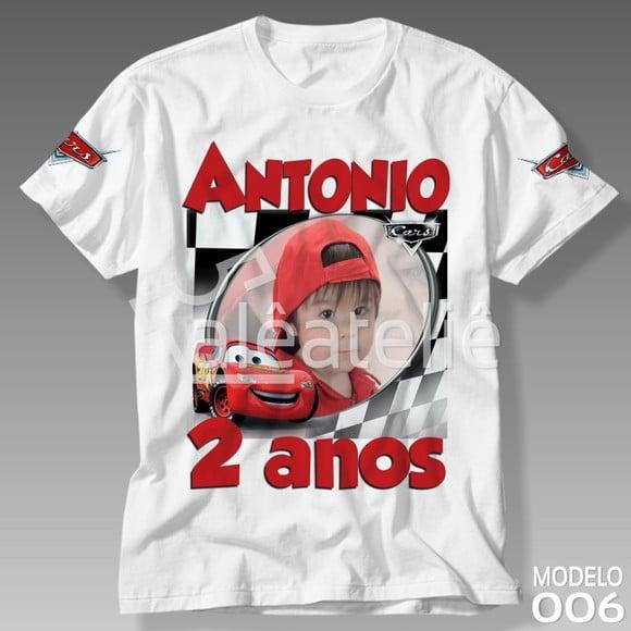 Camiseta Carros Disney com Foto Blusa Personalizada