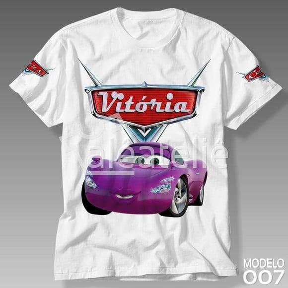Camiseta Carros Disney Holley Blusa Personalizada