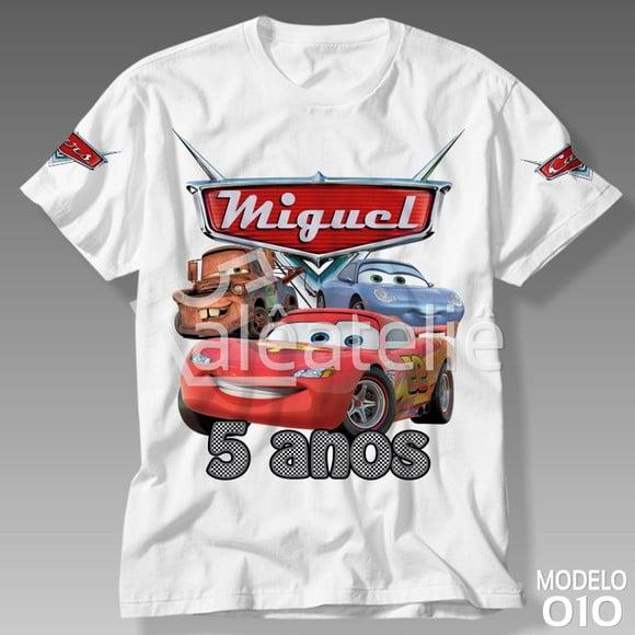 Camiseta Carros Disney Festa Aniversário Blusa Personalizada
