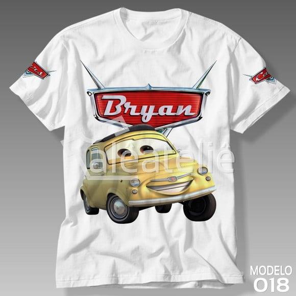 Camiseta Carros Disney Luigi Infantil Adulto Personalizada