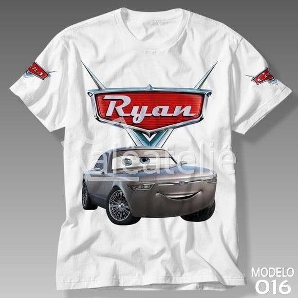 Camiseta Carros Disney Sterling Blusa Personalizada