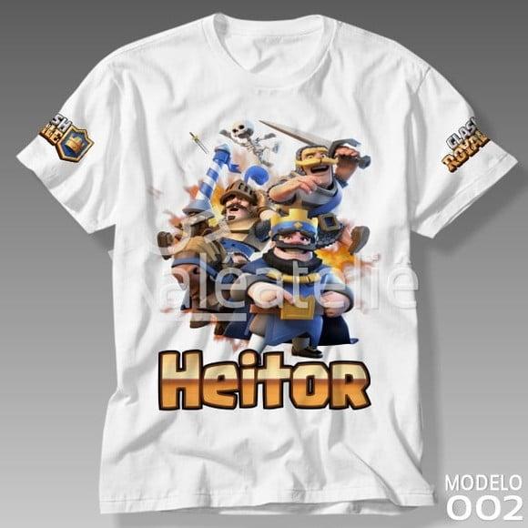 Camiseta Clash Royale Infantil Adulto Personalizada
