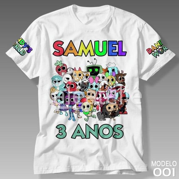 Camiseta Dandy's World Festa Infantil Personalizada