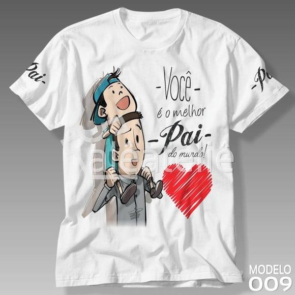 Camiseta Dia Dos Pais Melhor Pai Mundo