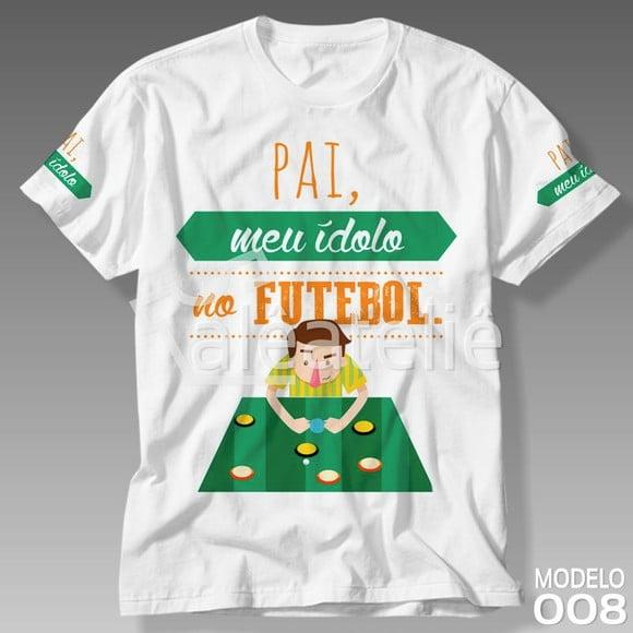 Camiseta Dia Dos Pais Papai Meu Ídolo