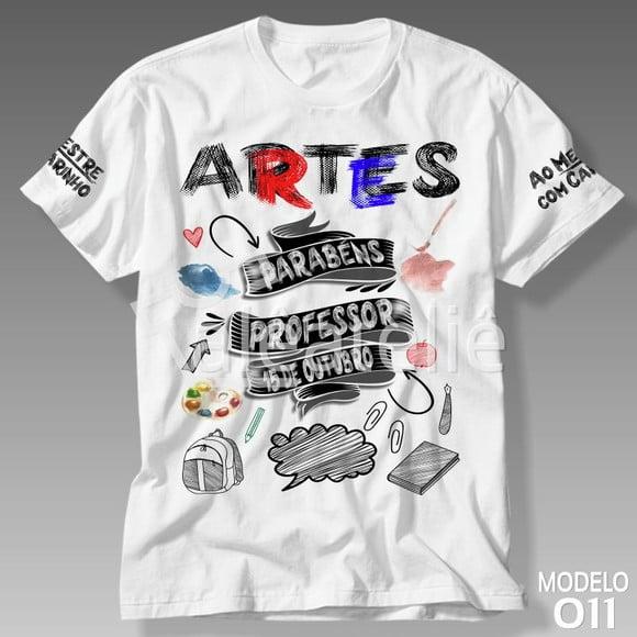 Camiseta Dia dos Professores Artes Personalizada