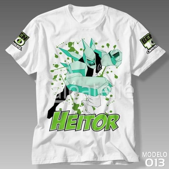 Camiseta Diamante Ben 10 Omnitrix Ben10 Personalizada