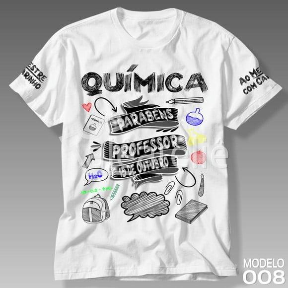 Camiseta Dia dos Professores Química Personalizada