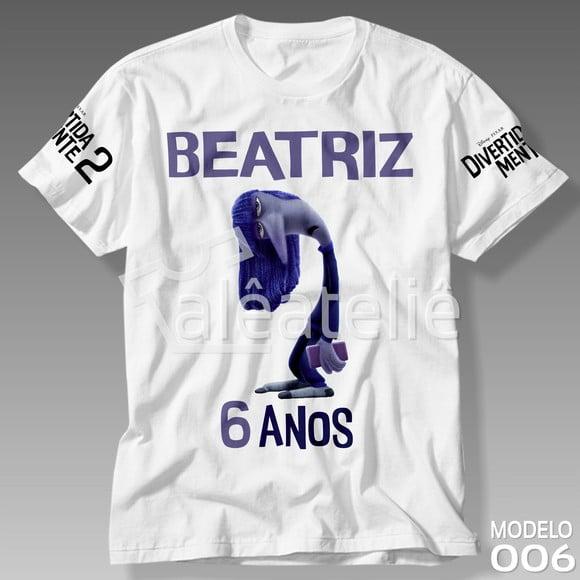 Camiseta Divertida Mente 2 Tédio Filme Personalizada