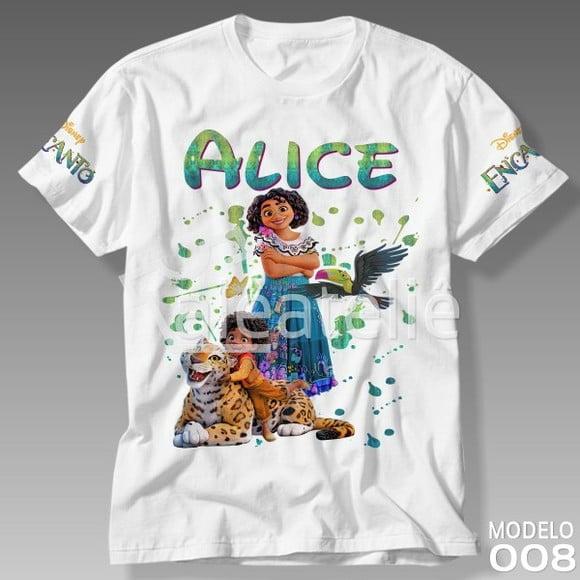 Camiseta Encanto Disney Unissex Personalizada