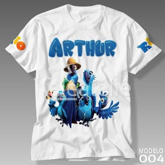 Camiseta Filme Rio Infantil Personalizada