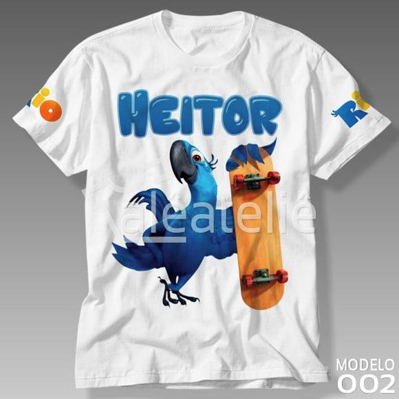 Camiseta Filme Rio Personalizada