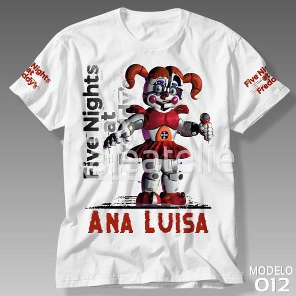 Camiseta Five Nights at Freddy Circus Baby Fnaf